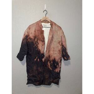 See U Soon Jacket Black Bleached Blazer Linen Poly 8162040 Outerwear M Medium